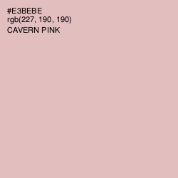 #E3BEBE - Cavern Pink Color Image